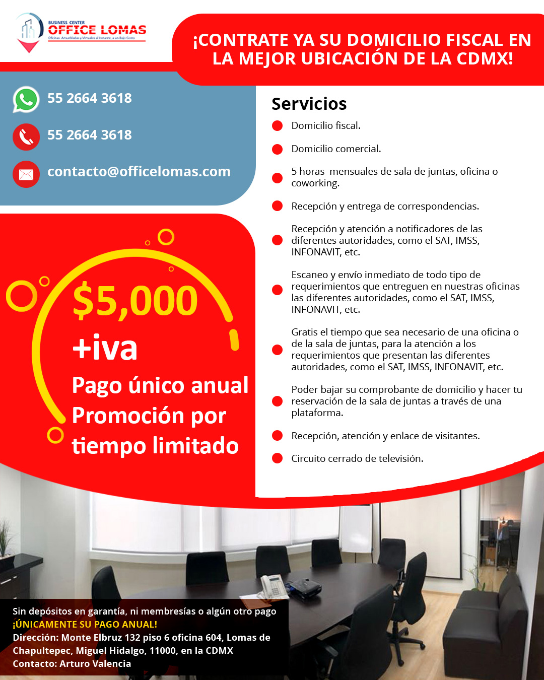 Promociones oficinas ejecutivas 